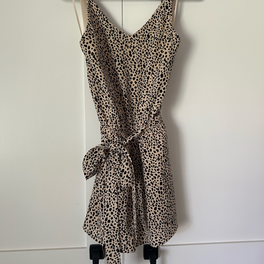 Leopard Print Sleeveless Dress